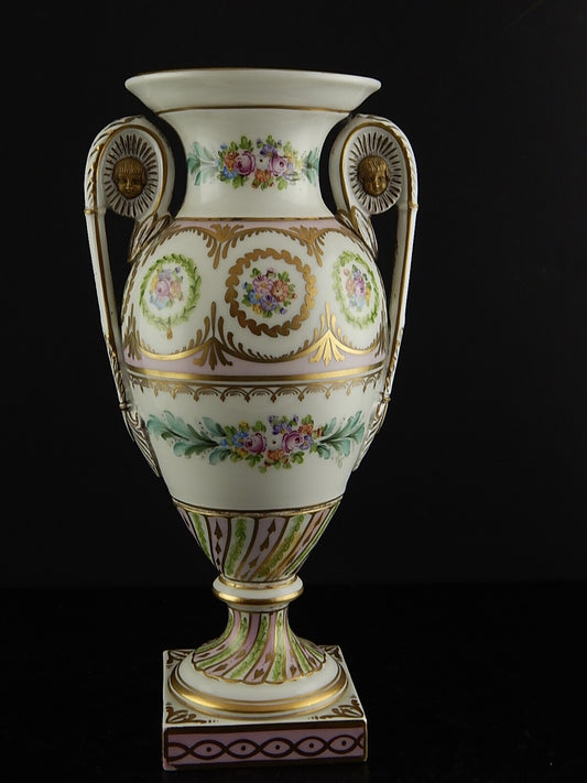 ANTICO PREZIOSO VASO IMPERO PORCELLANA DRESDA DRESDEN CARL THIEME 1900