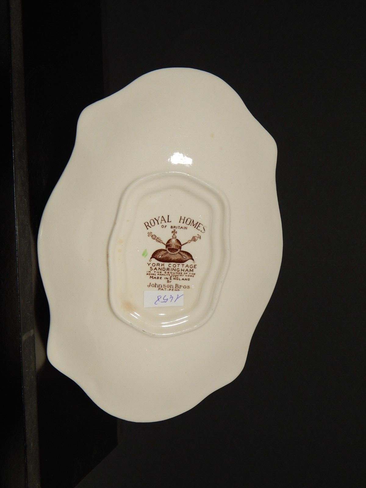 ANTICA SALSIERA PORCELLANA JOHNSON BROS ROYAL HOMES OF BRITAIN YORK COTTAGE