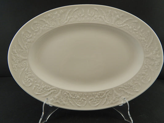 VASSOIO PIATTO OVALE LIMOGES RAYNAUD PORCELLANA BIANCA MODELLO WASHINGTON