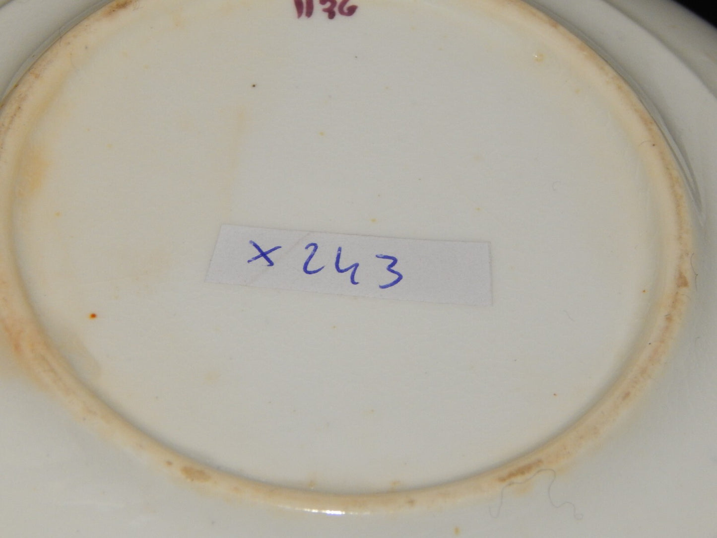 ANTICA GEORGIANA TAZZA TE' PORCELLANA LUSTRO ROSA STAFFORDSHIRE PRIMA META' 800