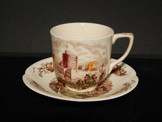 RETRO' TAZZINA CAFFE' PORCELLANA JOHNSON BROS ROYAL HOMES OF BRITAIN HADDON HALL