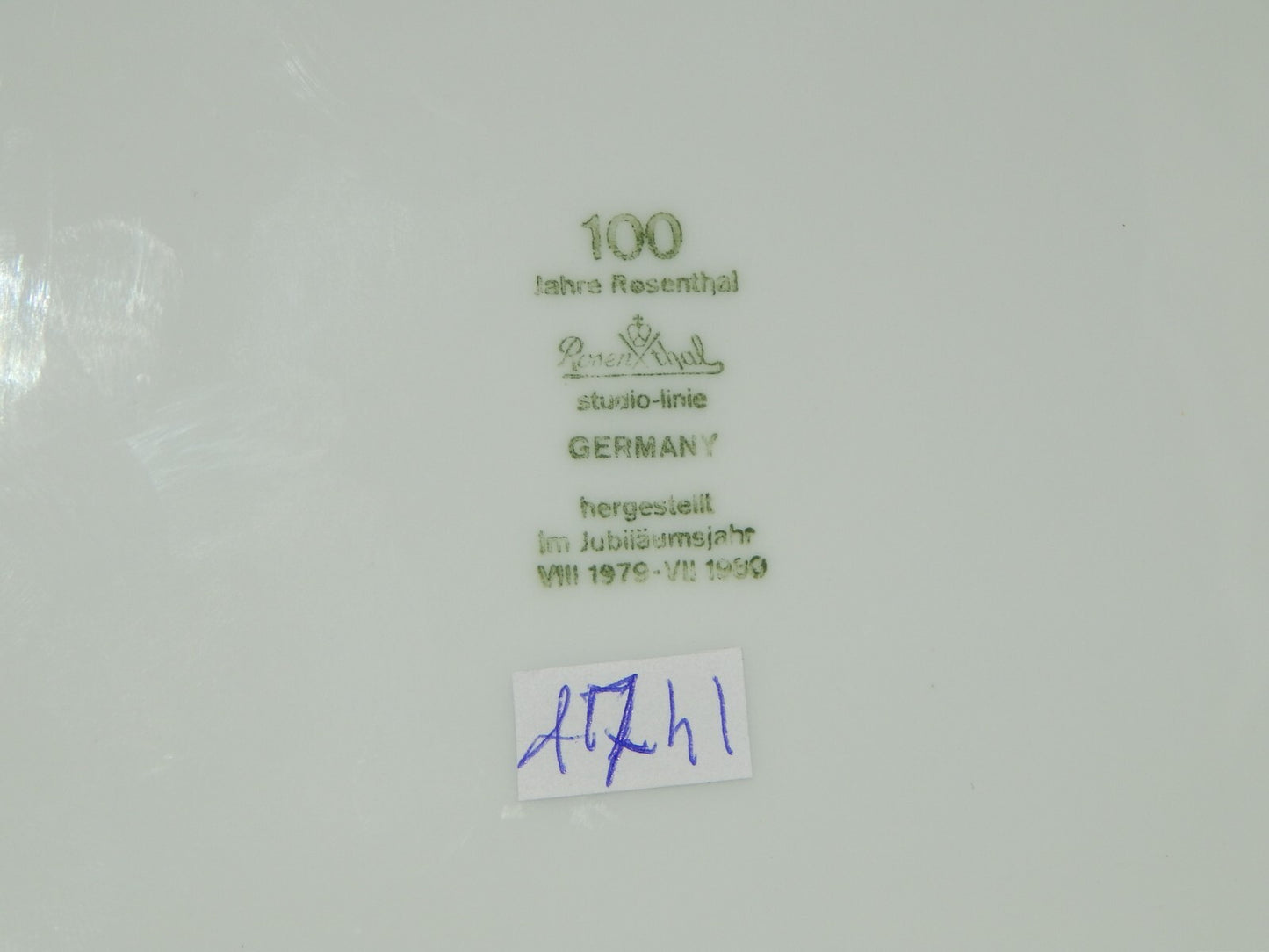 VINTAGE SERVIZIO 6 PIATTI PIANI PREZIOSA PORCELLANA BIANCA ROSENTHAL STUDIO LINE