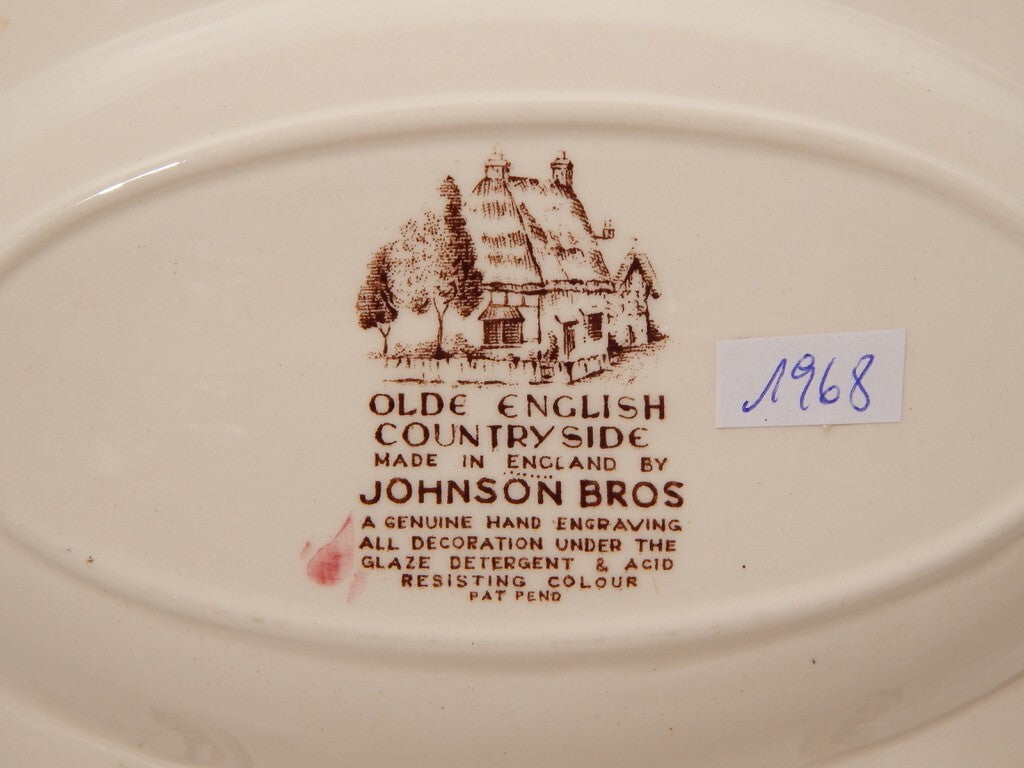 ANTICA RAVIERA VASSOIO SEMI PORCELLANA JOHNSON BROS OLDE ENGLISH COUNTRYSIDE