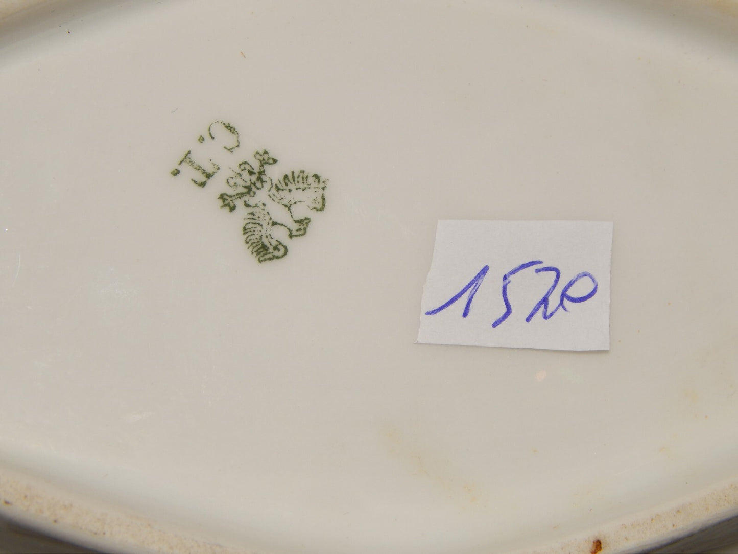 ANTICA PREZIOSA PORCELLANA RAVIERA VASSOIO IMPERO C. TIELSCH ALTWASSER FINE 800