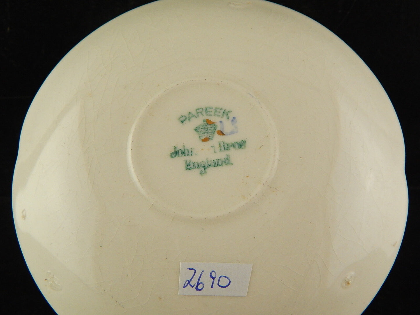 ANTICA 1913 TAZZA PIATTINO SEMI PORCELLANA JOHNSONS BROS COLLEZIONE PAREEK #7690