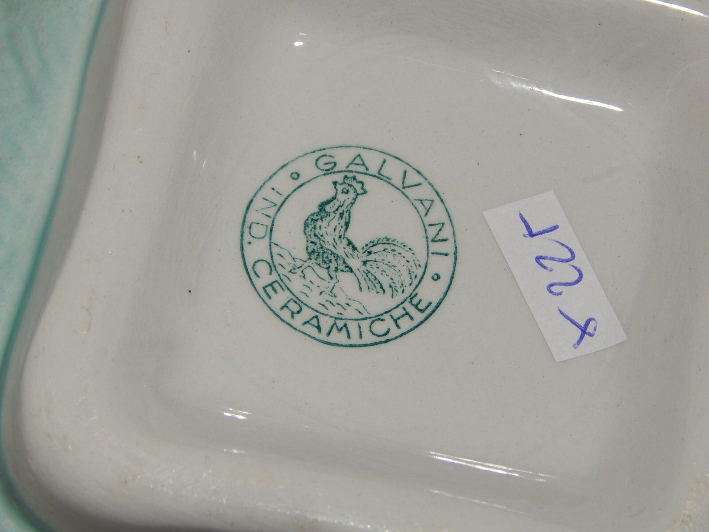 ART DECO CENTROTAVOLA ZUPPIERA BISCOTTIERA CERAMICA GALVANI PORDENONE ANNI '30 #