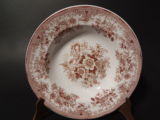 ANTICO 1920 PIATTO FONDO PORCELLANA VILLEROY&BOCH SAAR BASIN ASIATIC PHEASANT ##