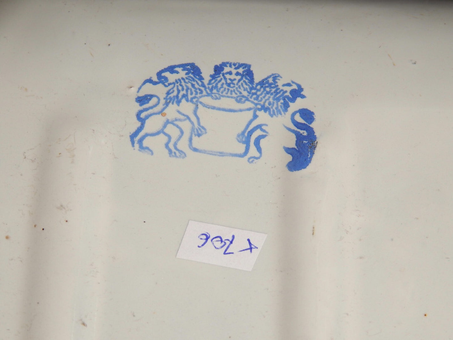 ANTICO PORTA MESTOLI CUCINA ANNI '30 LATTA SMALTATA PORCELLANATA BIANCA #