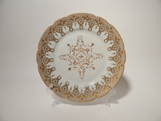 STUPENDO PIATTO ART DECO BERNARDAUD & CO LIMOGES PORCELLANA ANNI '30 COLBERT