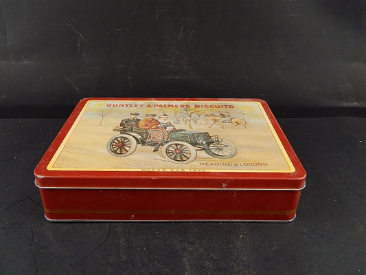 COLLEZIONE VINTAGE SCATOLA LATTA INGLESE BISCOTTI HUNTLEY & PALMERS BISCUITS #