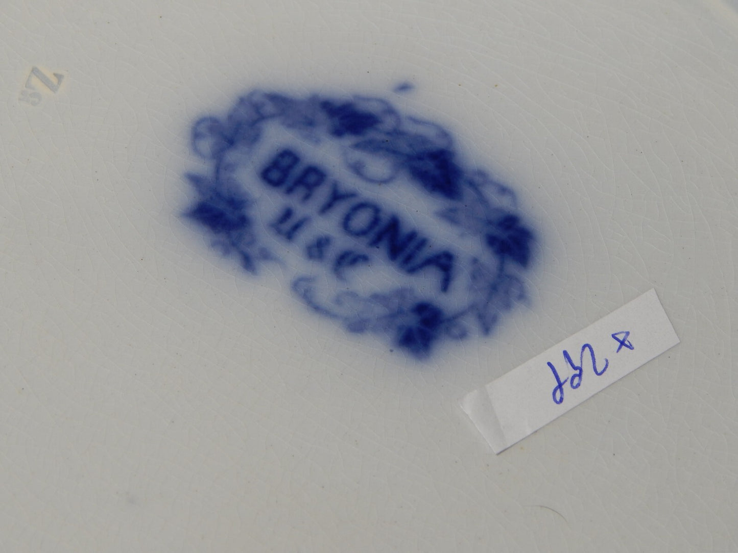 ANTICO CENTROTAVOLA FRUTTIERA SARREGUEMINES U&C BRYONIA CERAMICA ART NOUVEAU 800