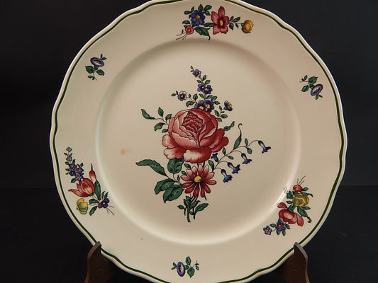 VINTAGE RARO PIATTO CERAMICA VECCHIA STRASBURGO VILLEROY&BOCH #1127