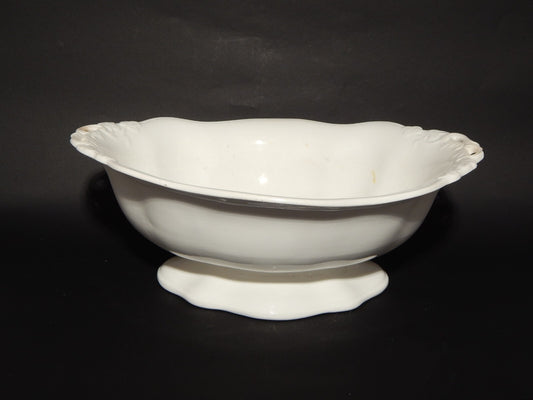 ANTICA RARA FRUTTIERA CENTROTAVOLA CERAMICA BIANCA RICHARD MILANO FINE 800