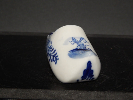 VINTAGE ZOCCOLO PORTA CENERE CERAMICA DELFT PORCELLANA DECORO A MANO