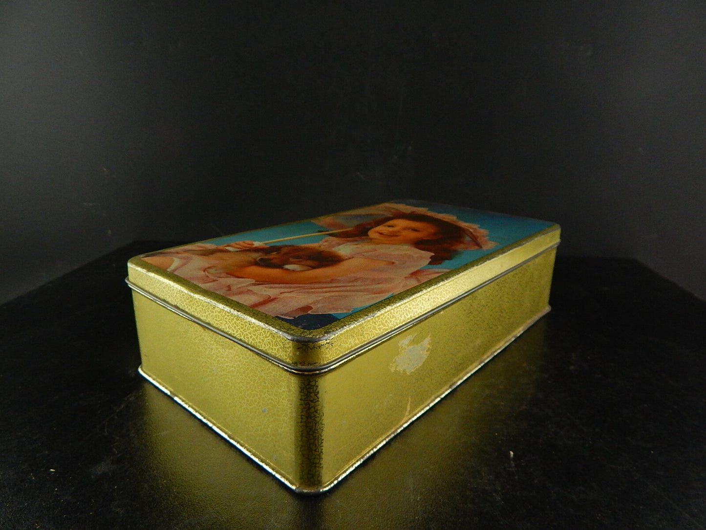 PUBBLICITARIO VINTAGE SCATOLA LATTA BISCOTTI WAMAR TORINO COLLEZIONE