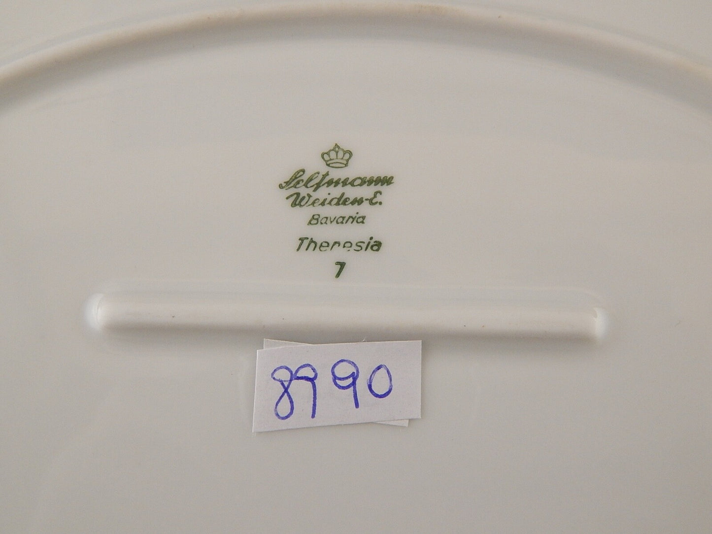 ANTICO VASSOIO PIATTO OVALE PORCELLANA SELTMANN WEIDEN BAVARIA THERESIA ROSE