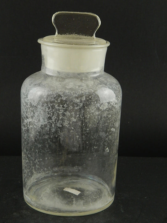 ANTICO VASO ALBARELLO VETRO SOFFIATO ALTARE FARMACIA DROGHERIA A678