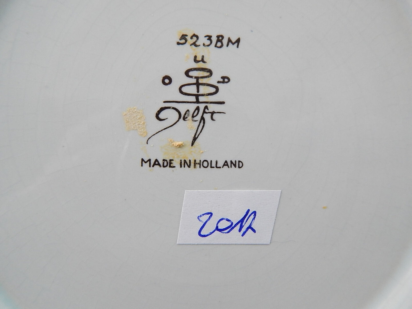 ANTICO PREZIOSO PIATTO IN CERAMICA POLICROMA COLLEZIONE OUD DELFT DIPINTO A MANO