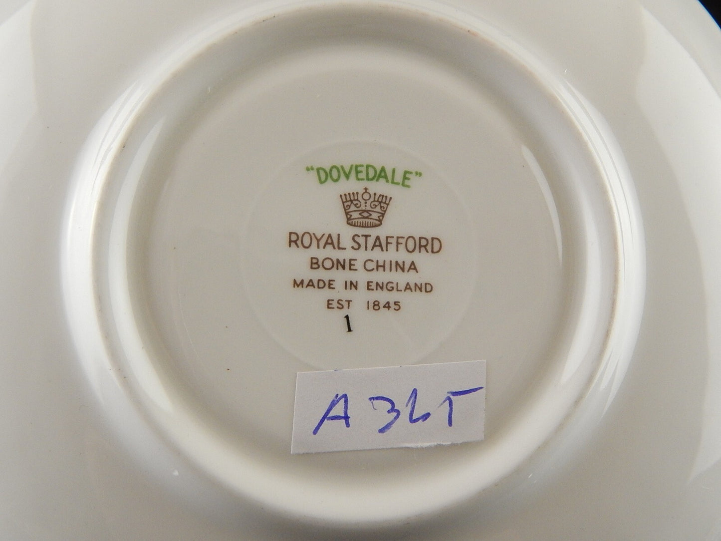 PREZIOSA PORCELLANA INGLESE ROYAL STAFFORD TAZZA TE' VINTAGE BONE CHINA