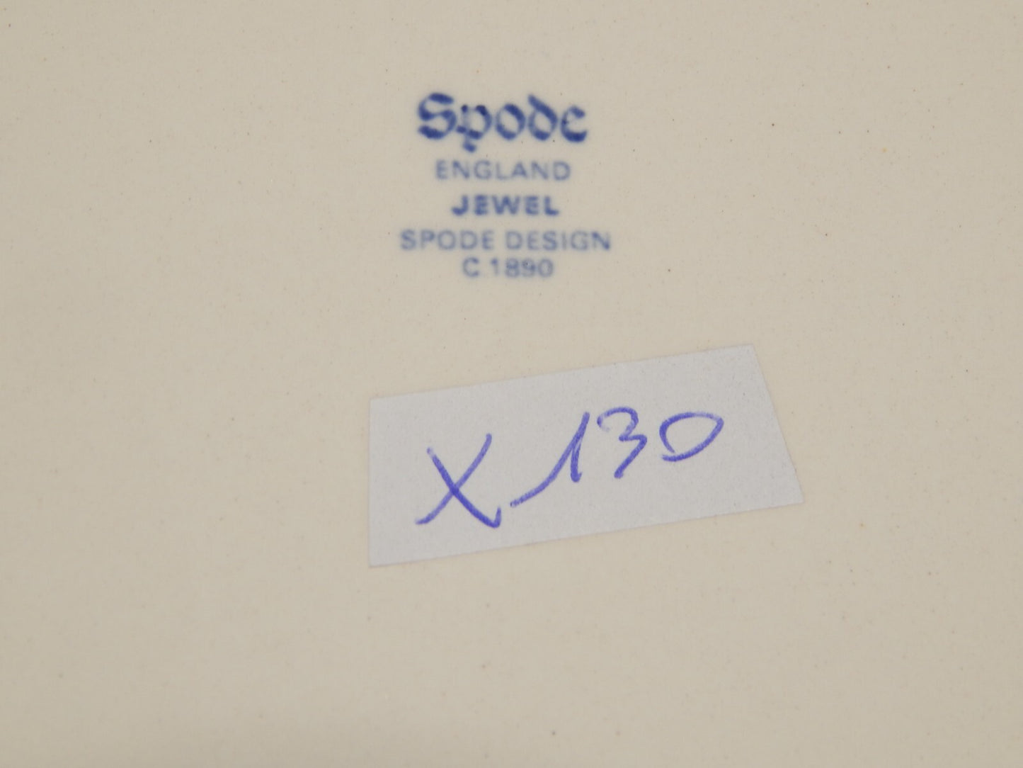 ANTICA CIOTOLA INSALATIERA INGLESE SEMI-PORCELLANA COPELAND SPODE'S JEWEL 1926