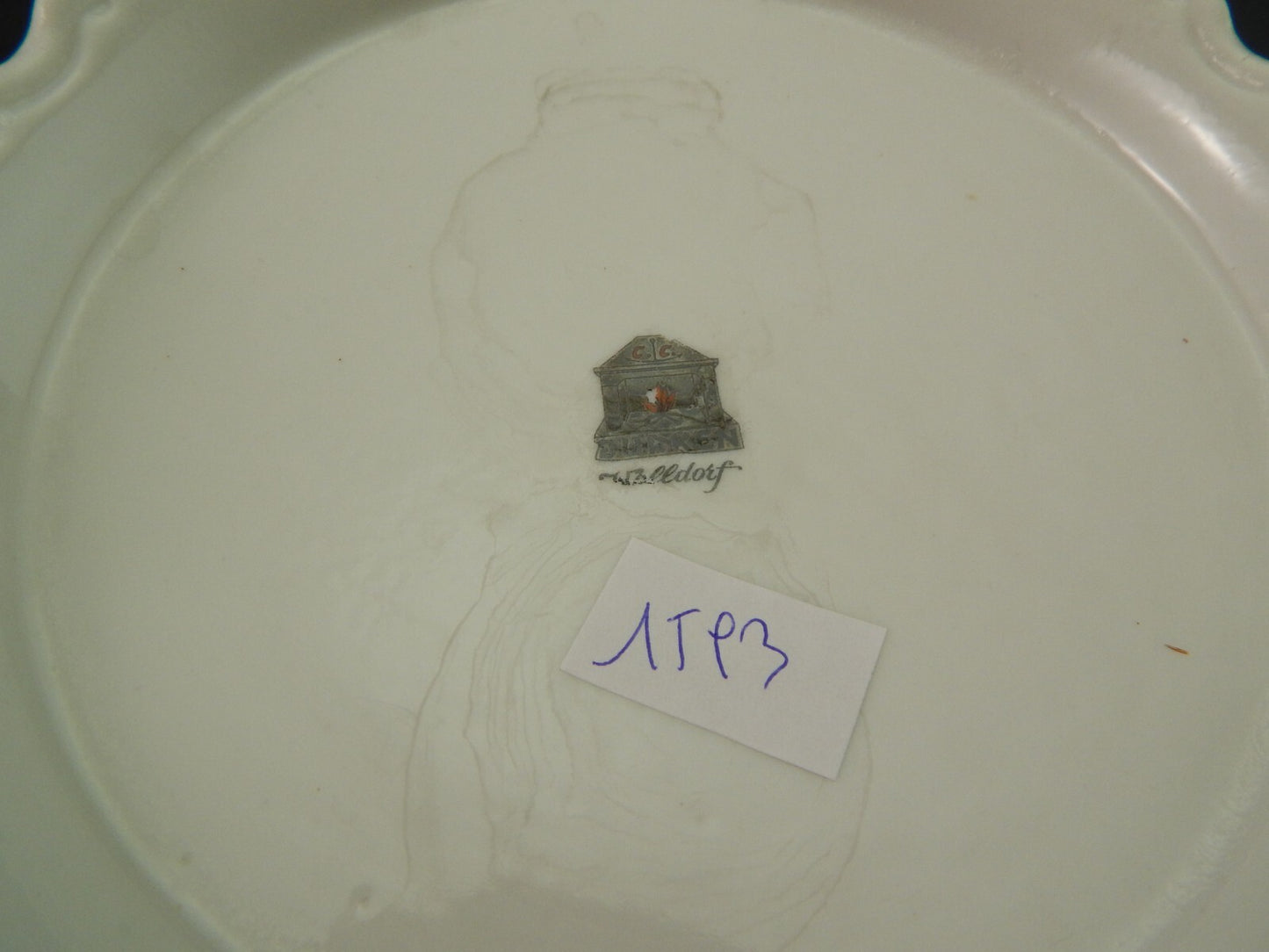 VINTAGE ROCAILLE ZUPPIERA CENTROTAVOLA DURKEN WALLDORF CERAMICA FIORE DI PESCO