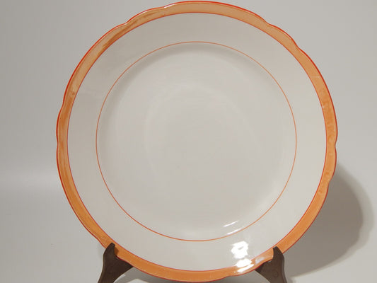 ANTICO ART DECO' VASSOIO SOCIETÀ CERAMICA REVELLI LAVENO FASCIA ARANCIO