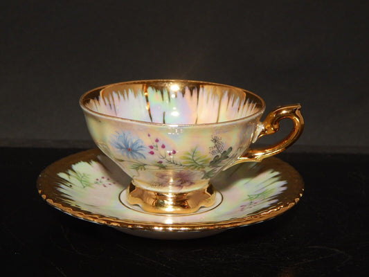 ANTICA RARA TAZZINA CAFFE' PORCELLANA BAVARIA RUDOLF WACHTER DECORO LUSTRO E ORO