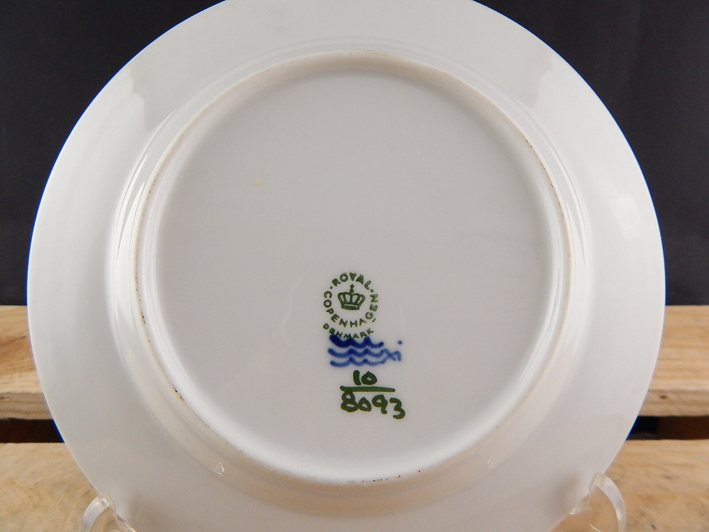 VINTAGE ROYAL COPENHAGEN PORCELLANA PIATTO CM 18 BLUE FLOWER DIPINTO MANO