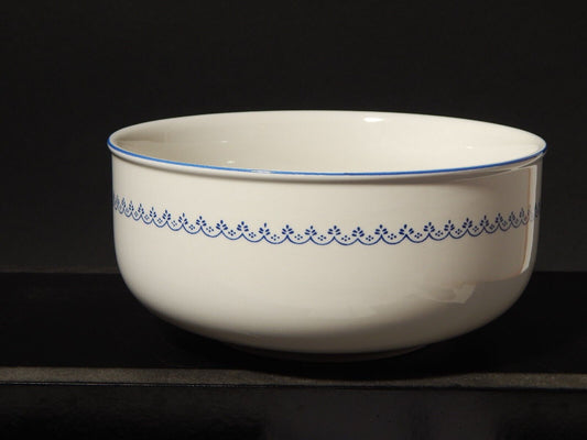 VINTAGE RICHARD GINORI CIOTOL INSALATIERA PORCELLANA BIANCA CON DECORO BLU