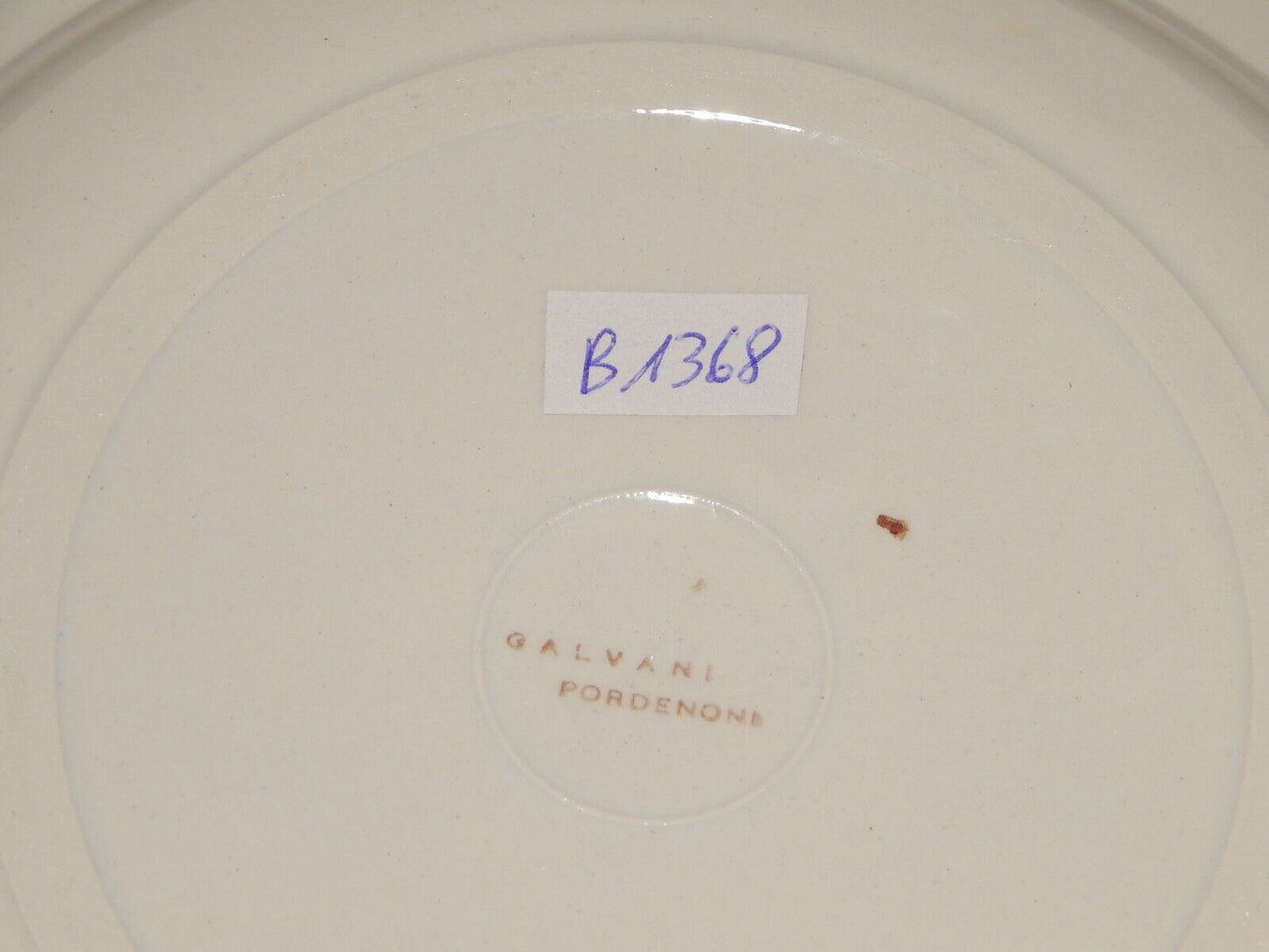 ART DECO FUTURISTA PIATTO FONDO CERAMICA GALVANI PORDENONE SIMONETTO