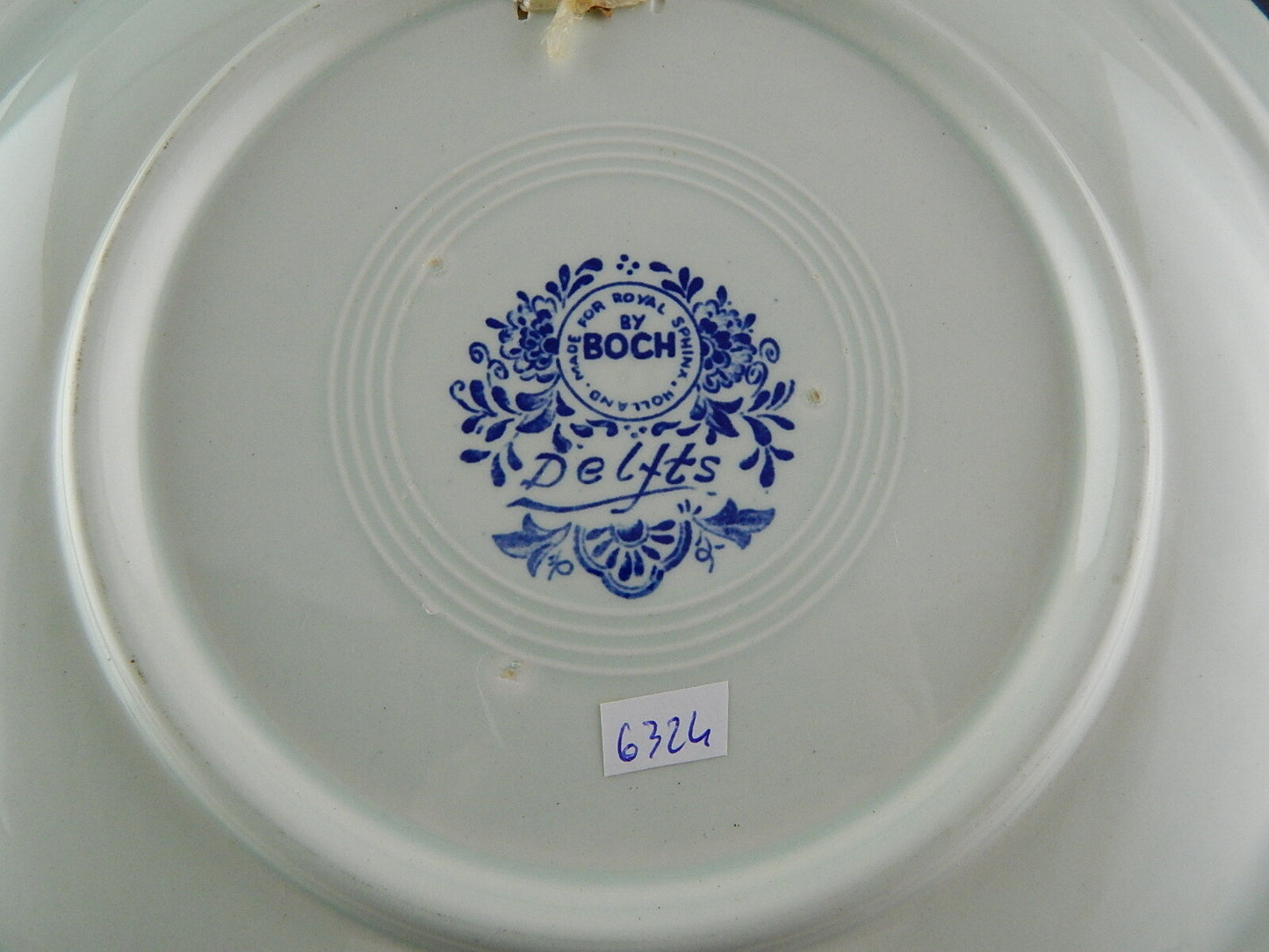 PIATTO PARATA DELFTS CERAMICA ROYAL SPHYNX HOLLAND BOCH FRERES LA CACCIA CM 31