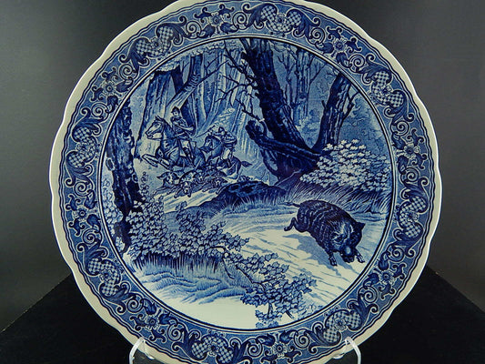 PIATTO PARATA DELFTS CERAMICA ROYAL SPHYNX HOLLAND BOCH FRERES LA CACCIA CM 31