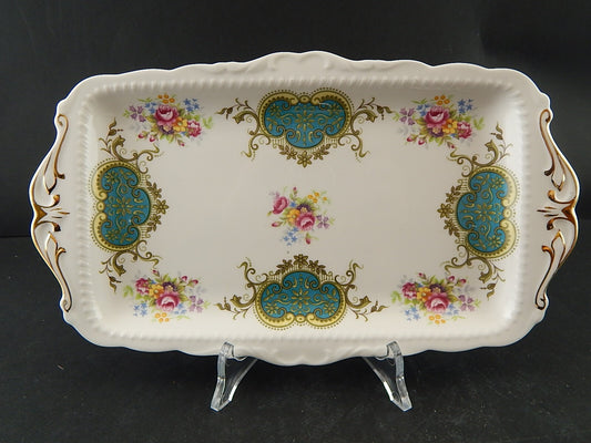 PREZIOSA PORCELLANA ROYAL ALBERT VINTAGE VASSOIO SANDWICH DISEGNO BERKELEY