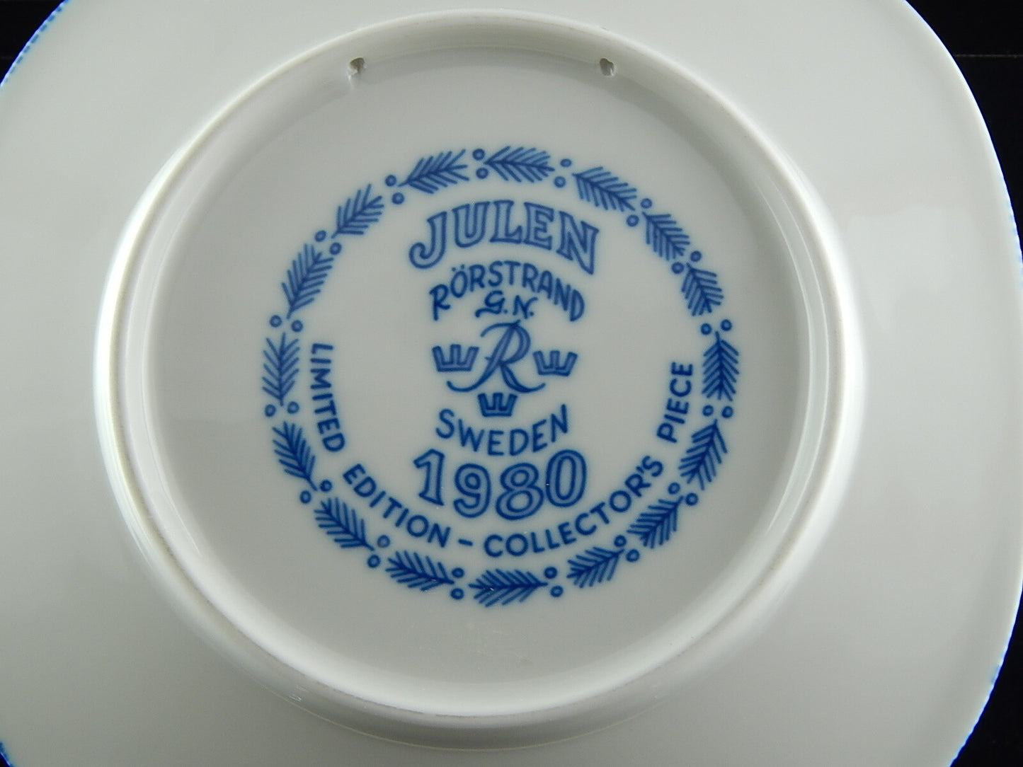 RORSTRAND PIATTO PORCELLANA NATALE 1980 PORCELAIN CHRISTMAS PLATE COLLEZIONE NEW