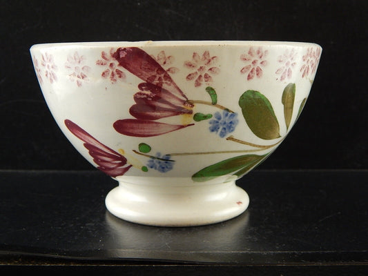 ARTE POVERA ANTICA SCODELLA FINE 800 CERAMICA MAIOLICA DECORO A MANO