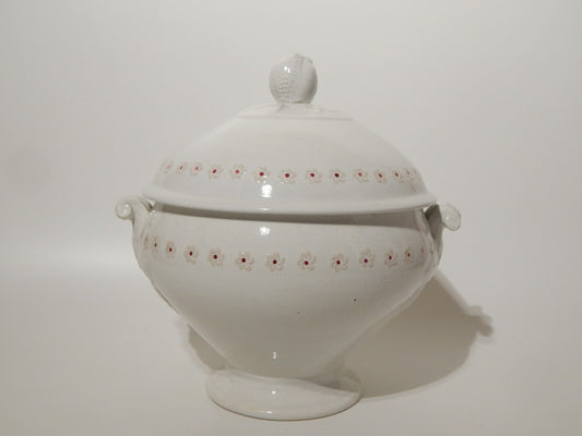 ANTICA ZUPPIERA CENTROTAVOLA SOCIETA' CERAMICA ITALIANA LAVENO FINE 1800