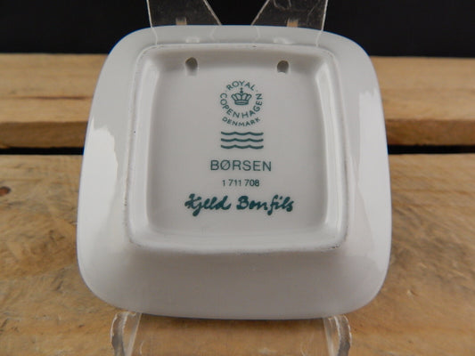 ROYAL COPENHAGEN BING&GRONDAHL PLAQUETTE PORCELLANA BORSEN COPENHAGEN