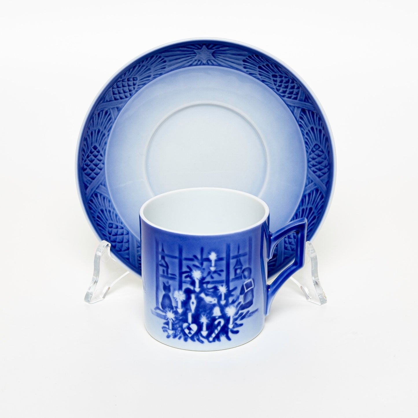 ROYAL COPENHAGEN PORCELLANA TAZZA DI NATALE 2011 CON SCATOLA ORIGINALE CM 7