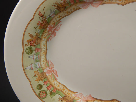 VINTAGE VASSOIO CERAMICA SIC MADE IN ITALY DECORO SWEET HOME