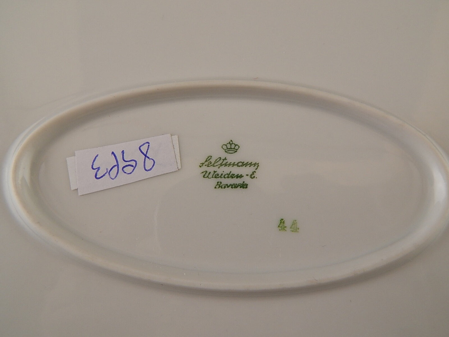 ANTICO VASSOIO PIATTO OVALE PORCELLANA SELTMANN WEIDEN DECORO THERESIA