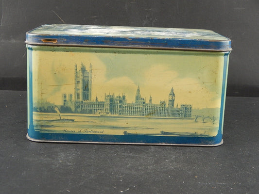 COLLEZIONE ANTICA SCATOLA LATTA INGLESE DOLCI PASCALL SWEETS BUTTER BRAZILS