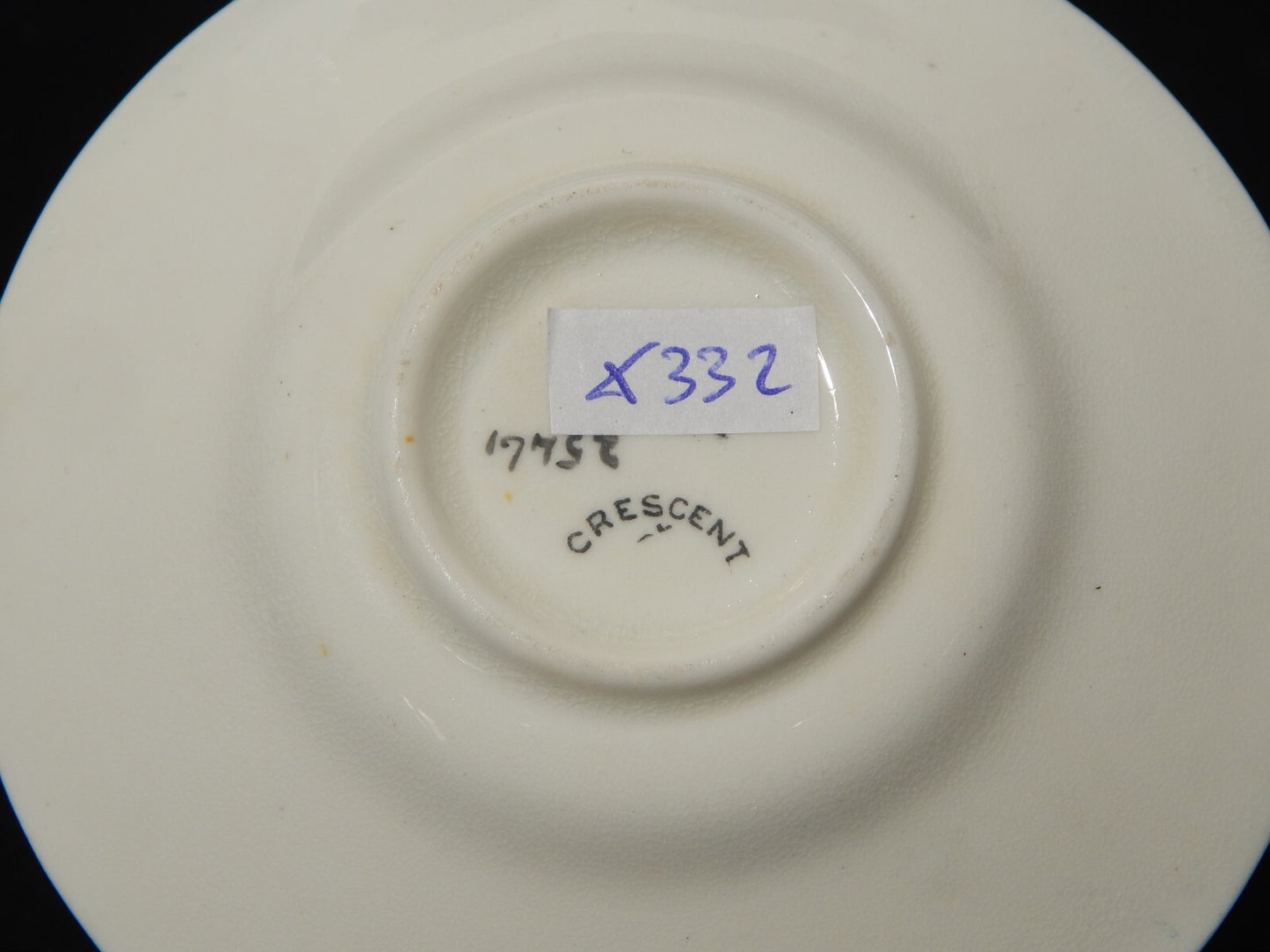 ANTICA RARA CRESCENT PERIODO EDOARDIANO TAZZINA FINE PORCELLANA INGLESE X332