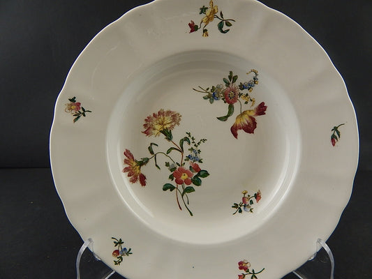 ANTICO 1800 RARISSIMO PIATTO FONDO CERAMICA RICHARD MILANO DECORO DRESDEN A129