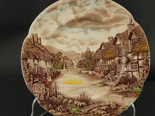 ANTICO PIATTO SEMI PORCELLANA JOHNSON BROS OLDE ENGLISH COUNTRYSIDE