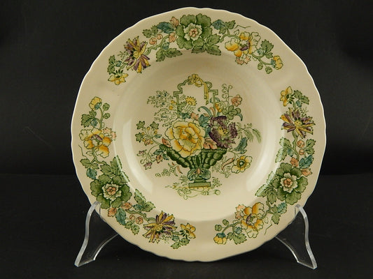 ANTICO SERVIZIO TAVOLA 12 PIATTI CERAMICA INGLESE MASON’S DECORO MANO STRATHMORE