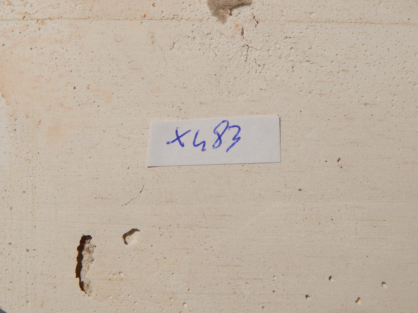 ANTICA PIASTRELLA MATTONELLA CERAMICA DELFT DEL 1700 DECORO AL MANGANESE (483)