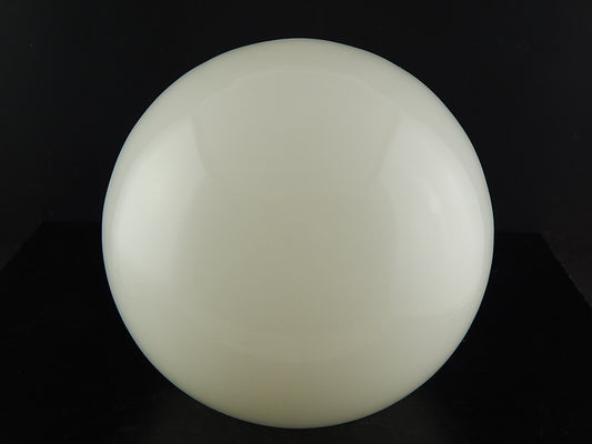 ANTICO EPOCA ART DECO GRANDE BOCCIA VETRO OPALINO BIANCO PER LAMPADARIO APPLIQUE