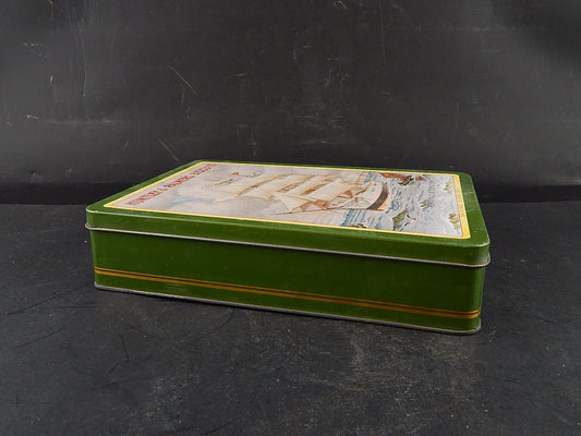 COLLEZIONE VINTAGE SCATOLA LATTA INGLESE BISCOTTI HUNTLEY & PALMERS BISCUITS