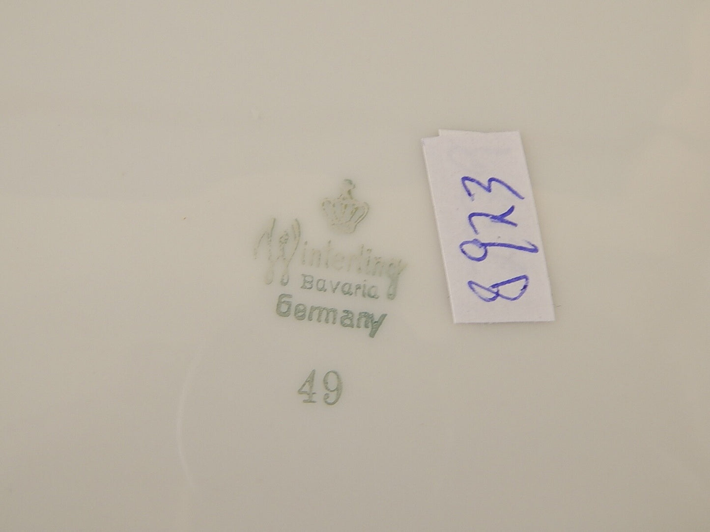 ROCAILLE RETRO' WINTERLING BAVARIA VASSOIO ROTONDO PIATTO PORCELLANA ROSA CANINA