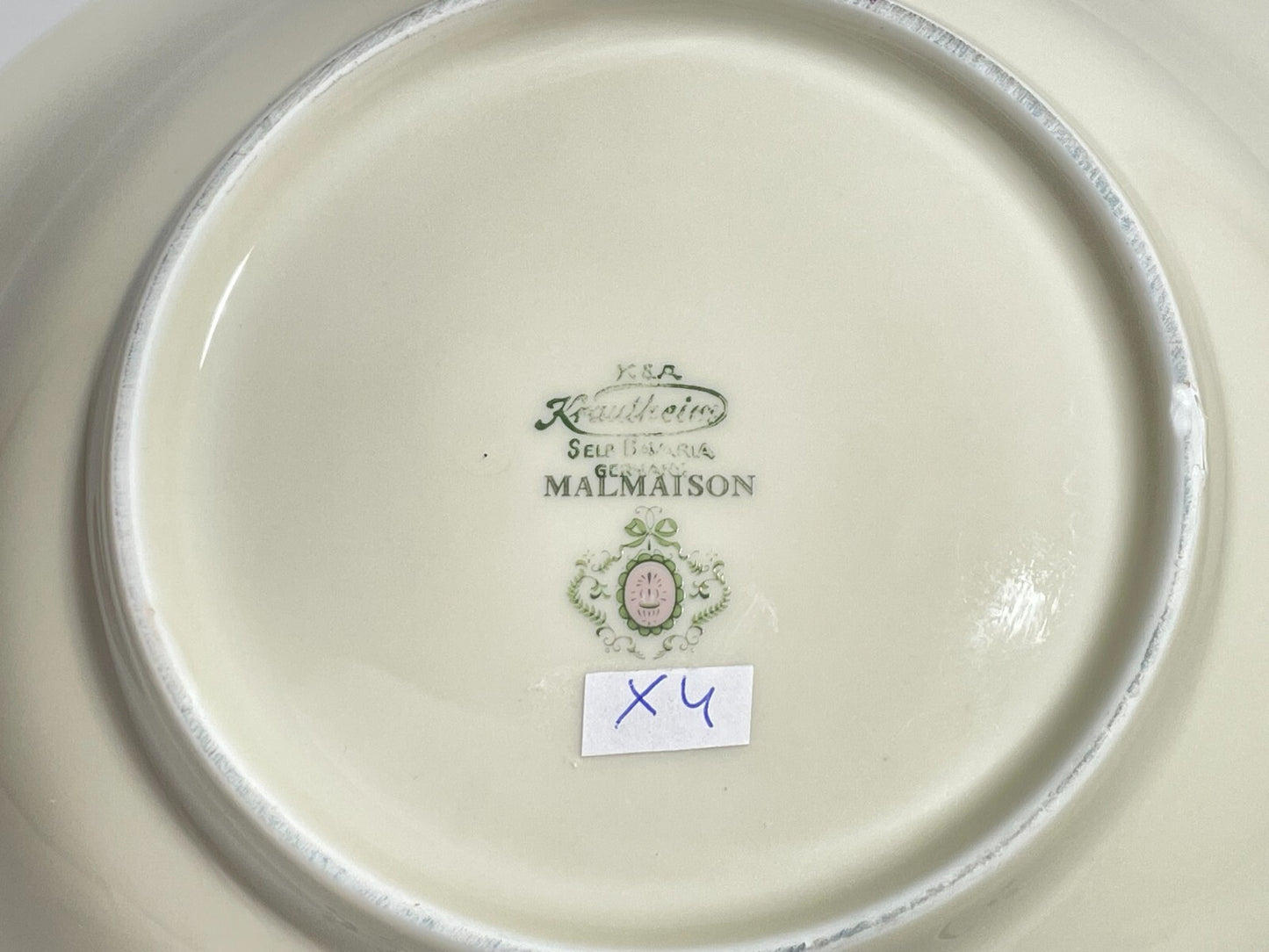 ANTICA CIOTOLA INSALATIERA PREZIOSA PORCELLANA KRAUTHEIM MALMAISON BAVARIA